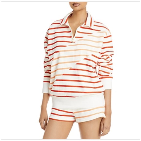 Pullover Striped Swim Cover 